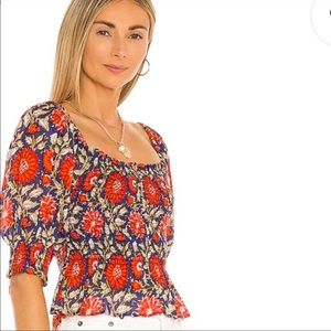 Velvet Corryn smocked blouse